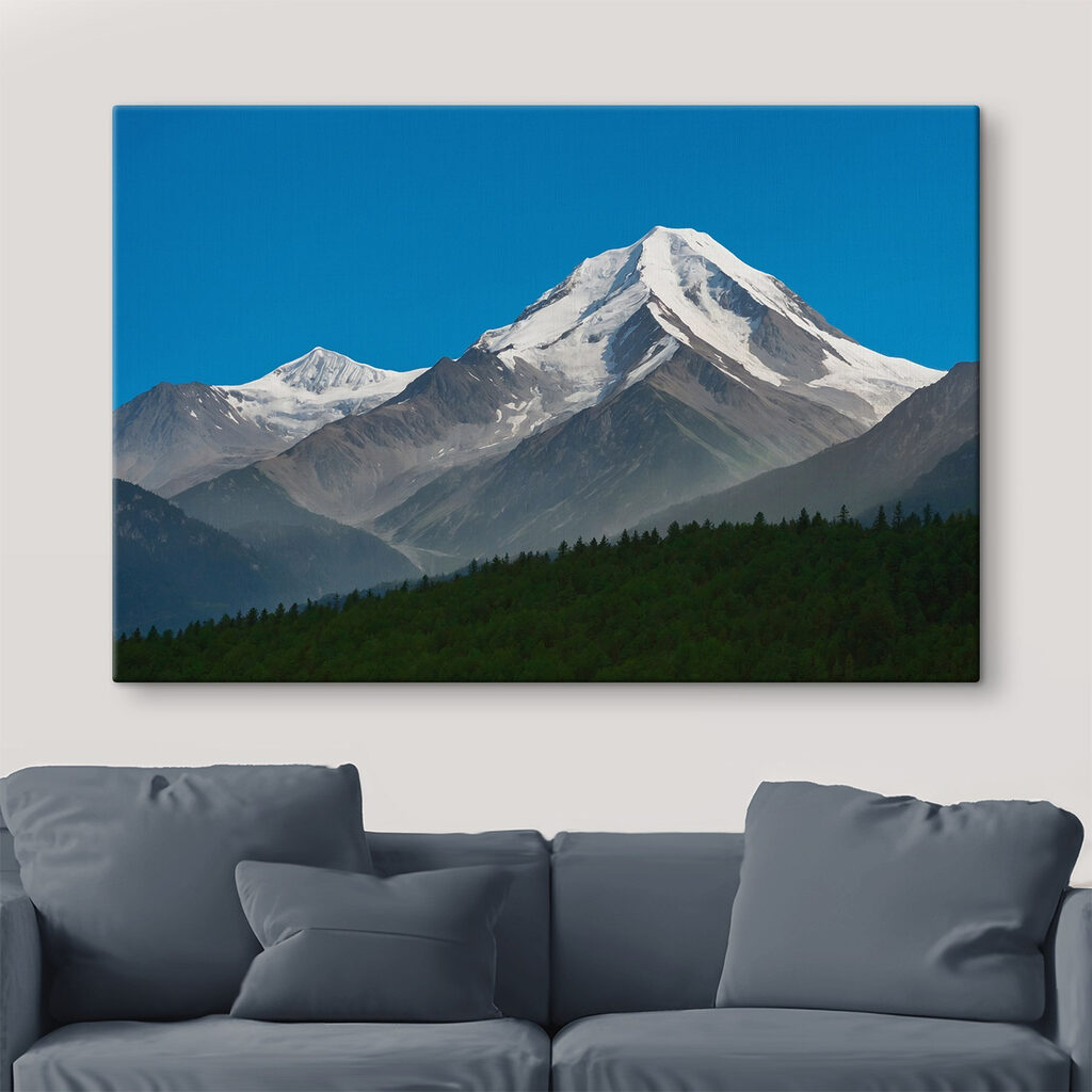 Mountain with snow on top Mountain with snow on top