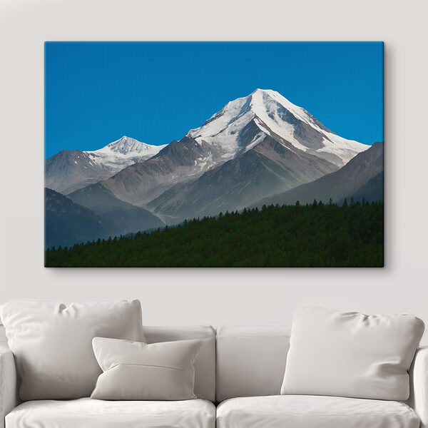 Mountain with snow on top Mountain with snow on top