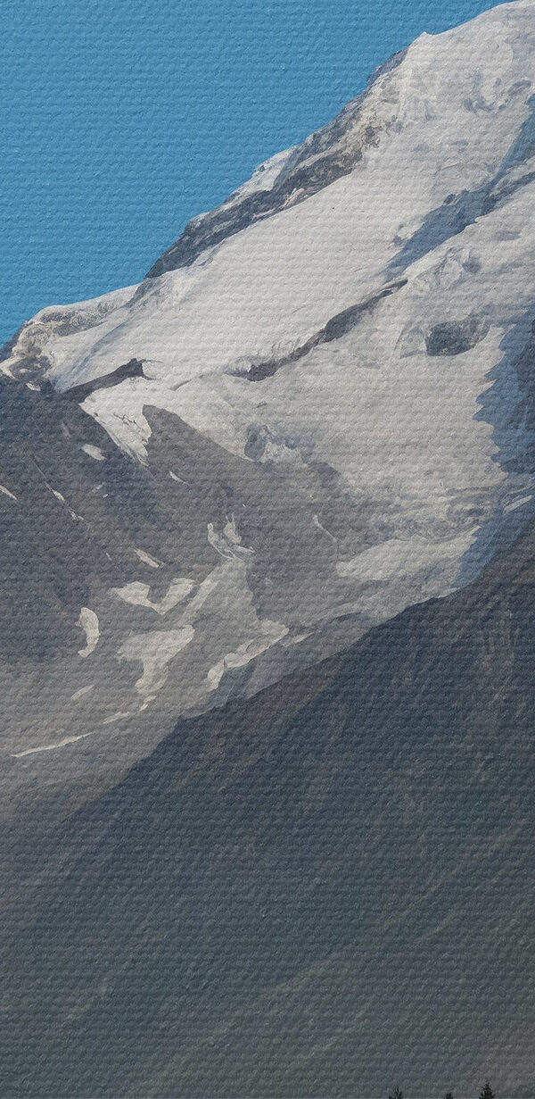 Mountain with snow on top Mountain with snow on top