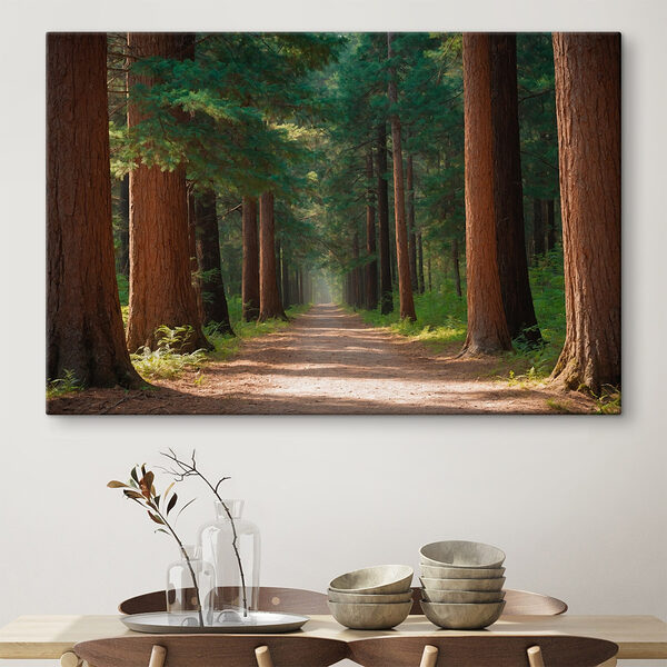Cuadros Cuadros Camino de tierra que atraviesa un bosque (SKU: s41051)
