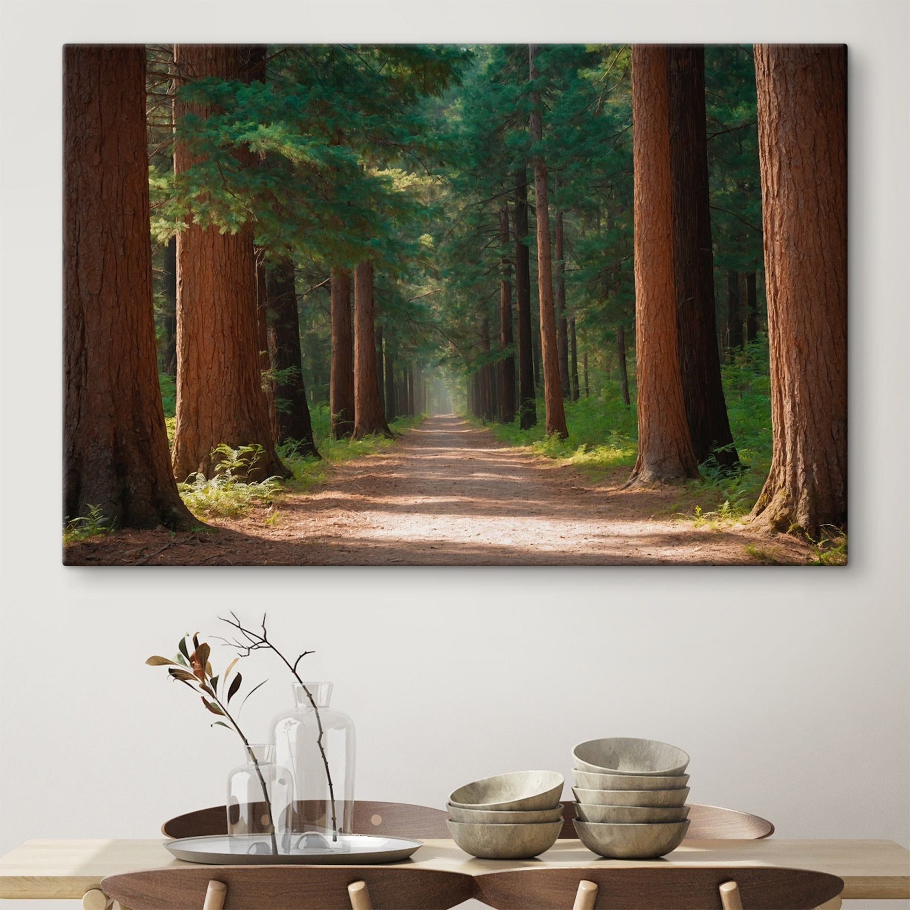 Dirt road through a forest Dirt road through a forest