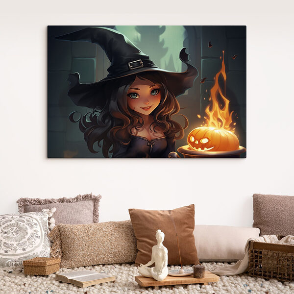 Cartoon of a person with a pumpkin Cartoon of a person with a pumpkin