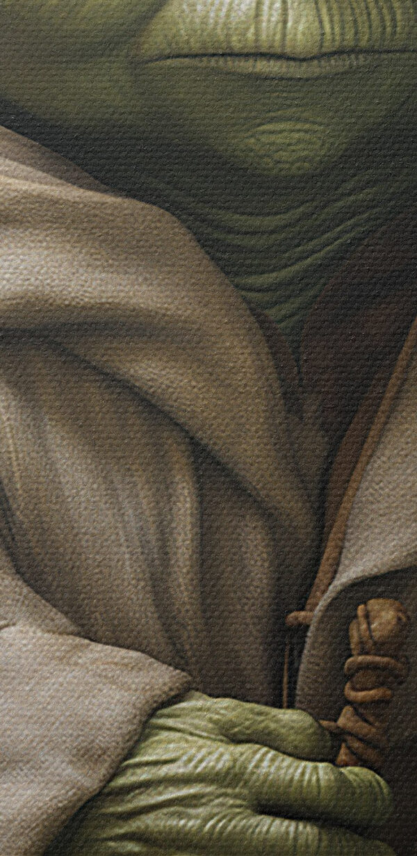 Green character in a robe Green character in a robe