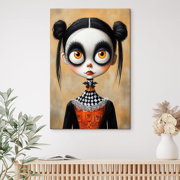 Cartoon girl with big eyes Cartoon girl with big eyes