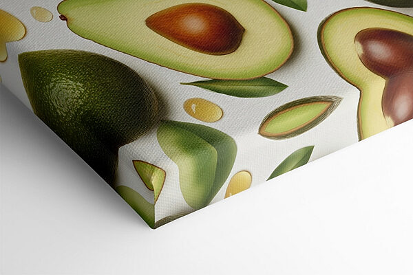 Avocados and avocados with leaves and water drops Avocados and avocados with leaves and water drops