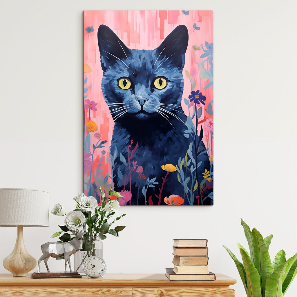 Painting of a cat Painting of a cat