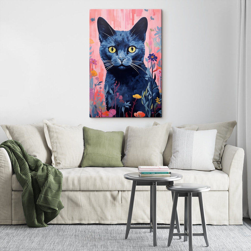Painting of a cat Painting of a cat