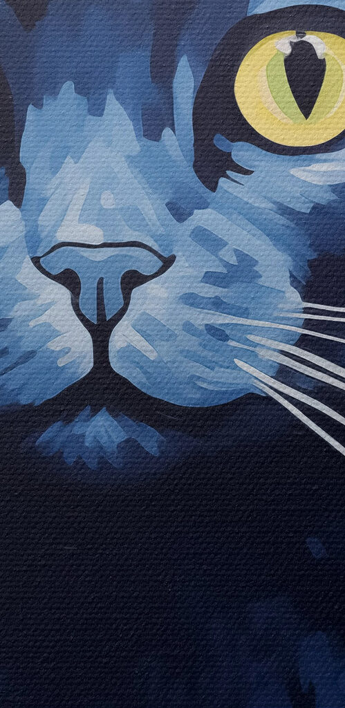 Painting of a cat Painting of a cat