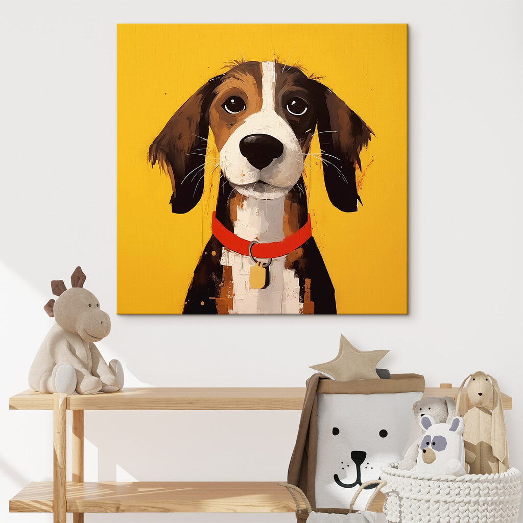 Painting of a dog Painting of a dog