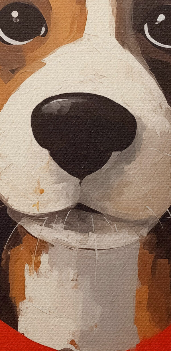 Painting of a dog Painting of a dog