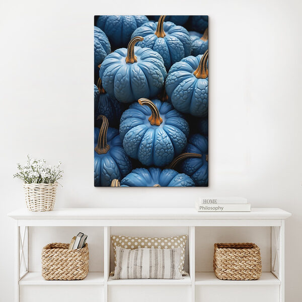 Pile of blue pumpkins Pile of blue pumpkins