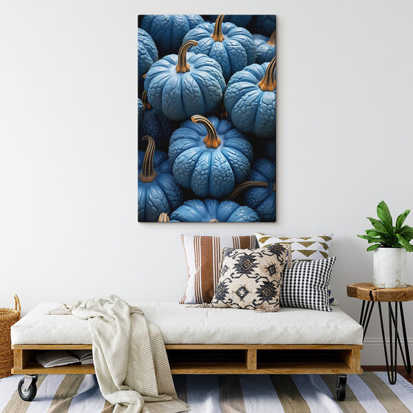 Pile of blue pumpkins Pile of blue pumpkins