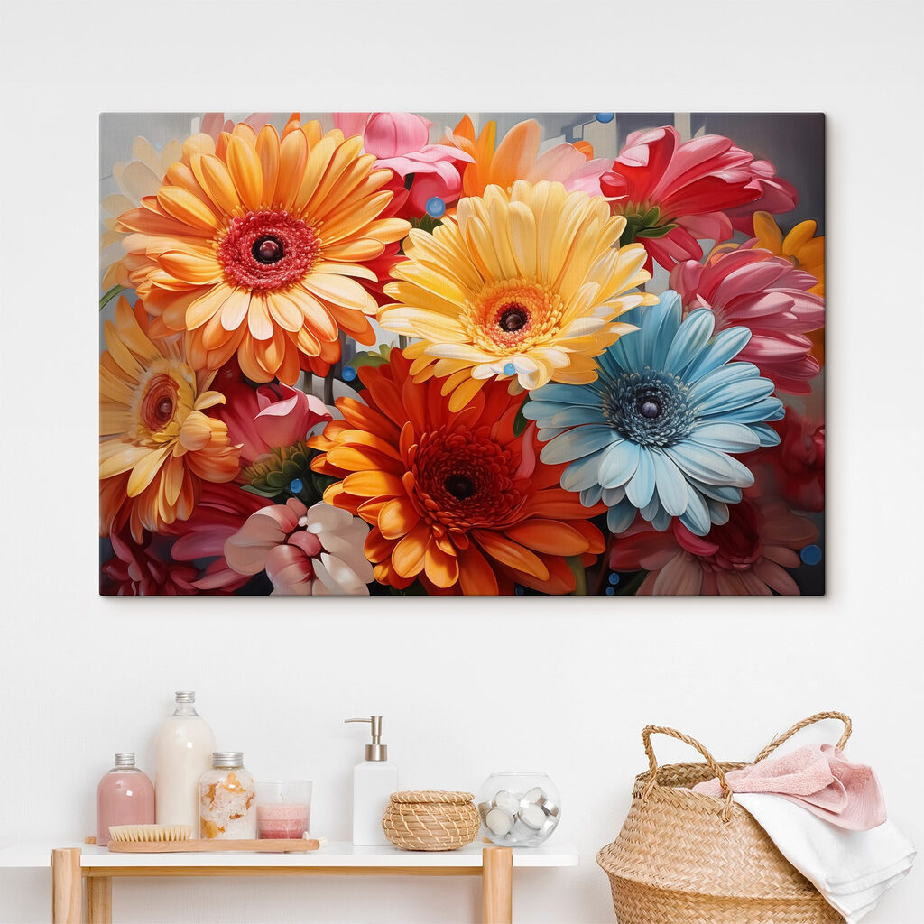 Group of colorful flowers Group of colorful flowers