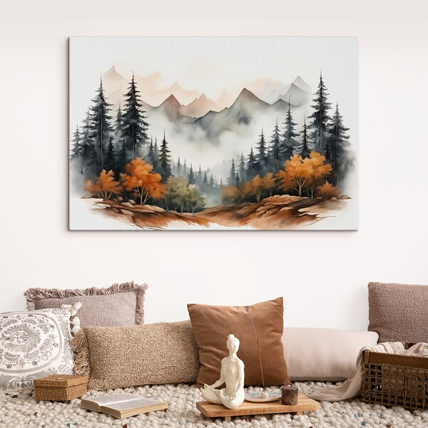 Cuadros Cuadro de un bosque y unas montañas (SKU: s41240) Cuadros Cuadros Cuadro de un bosque y unas montañas (SKU: s41240)