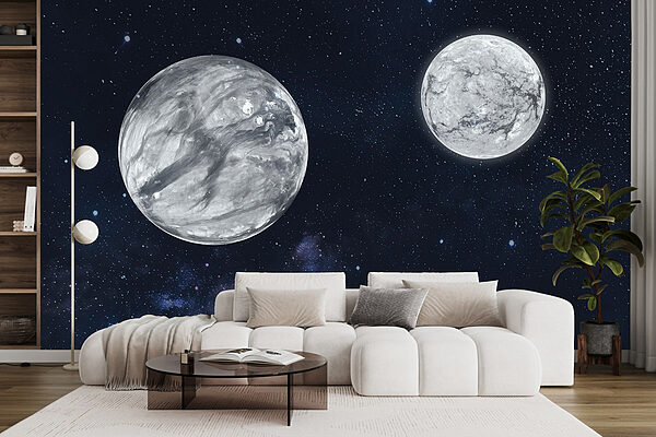 Dos planetas en el espacio Dos planetas en el espacio