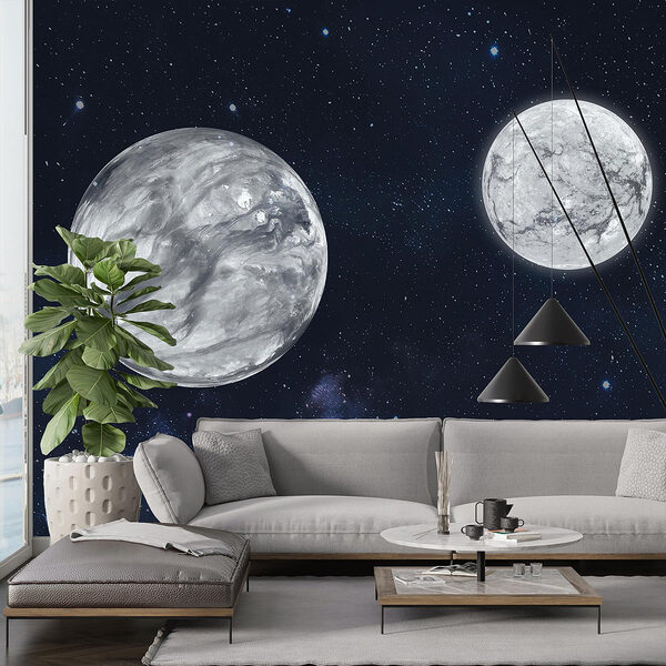 Dos planetas en el espacio Dos planetas en el espacio