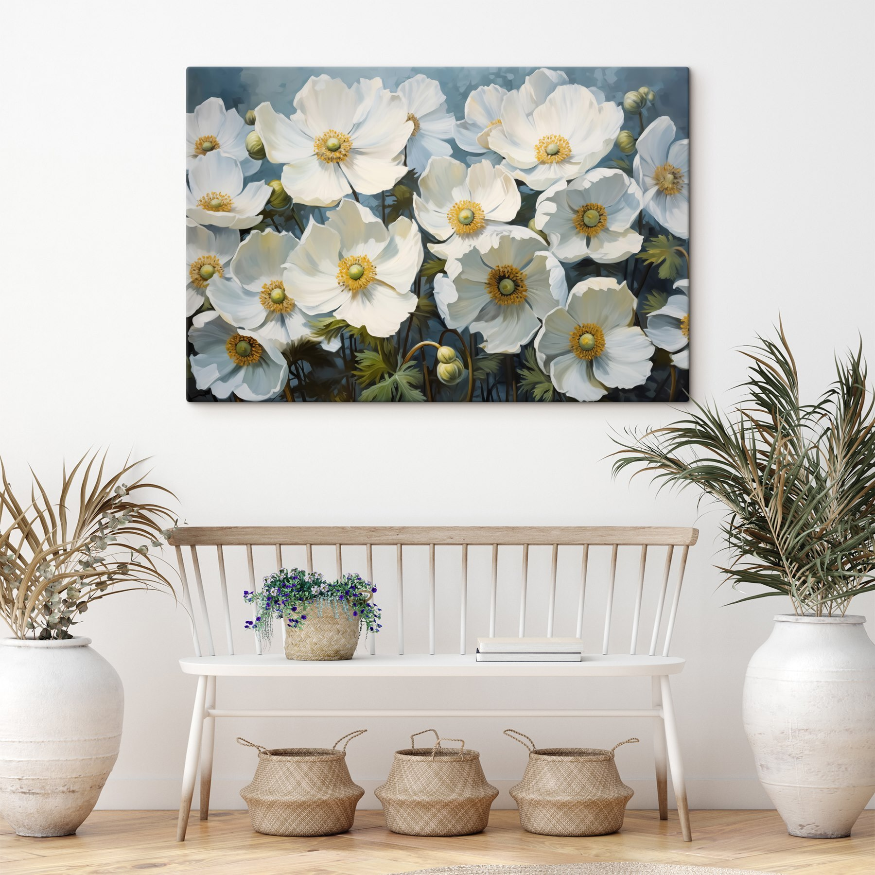 Group of white flowers