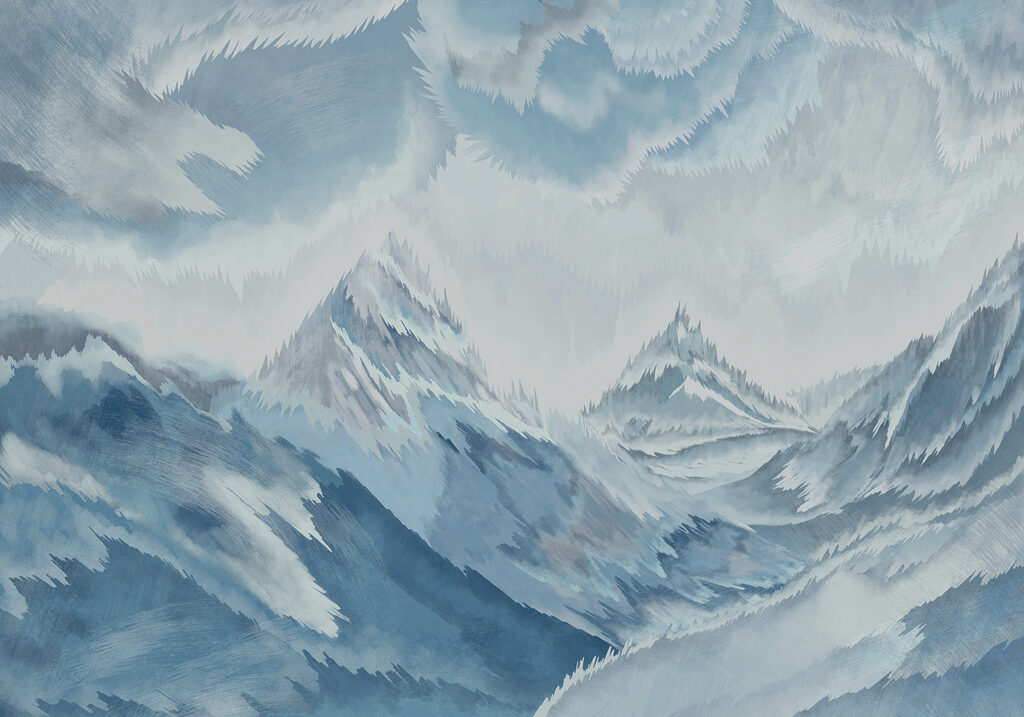 Pintura de montañas y nubes Pintura de montañas y nubes