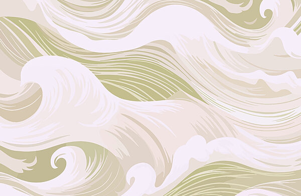 Olas blancas y verdes Olas blancas y verdes