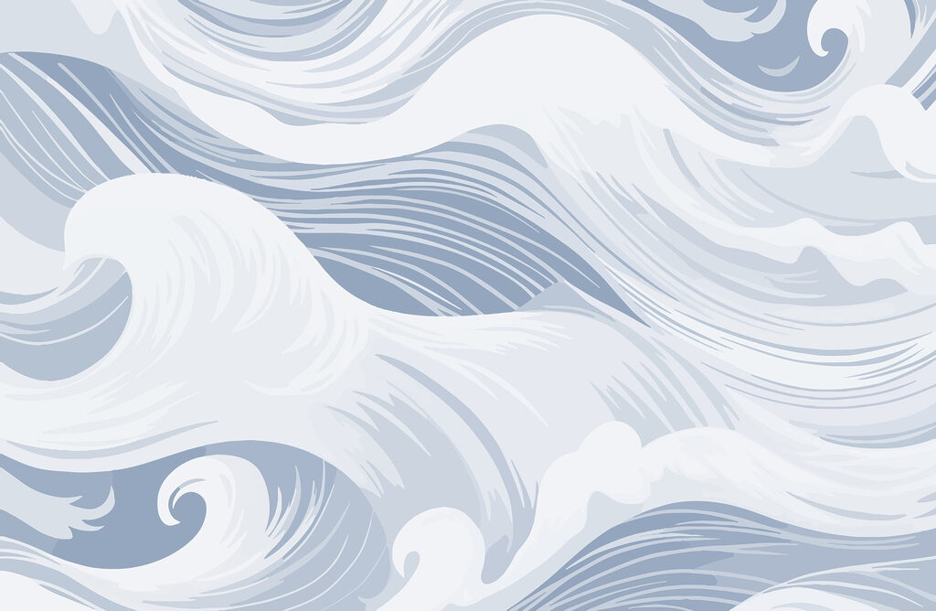 Ondas blancas y grises Ondas blancas y grises