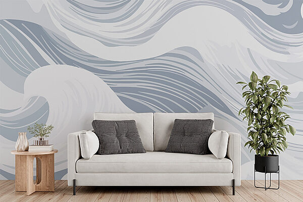 Ondas blancas y grises Ondas blancas y grises