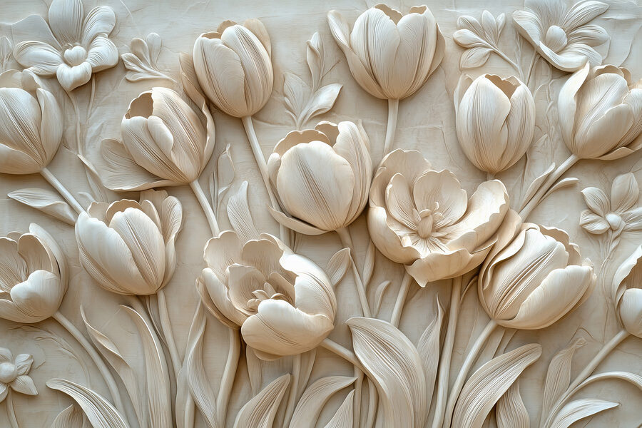 Grupo de flores blancas