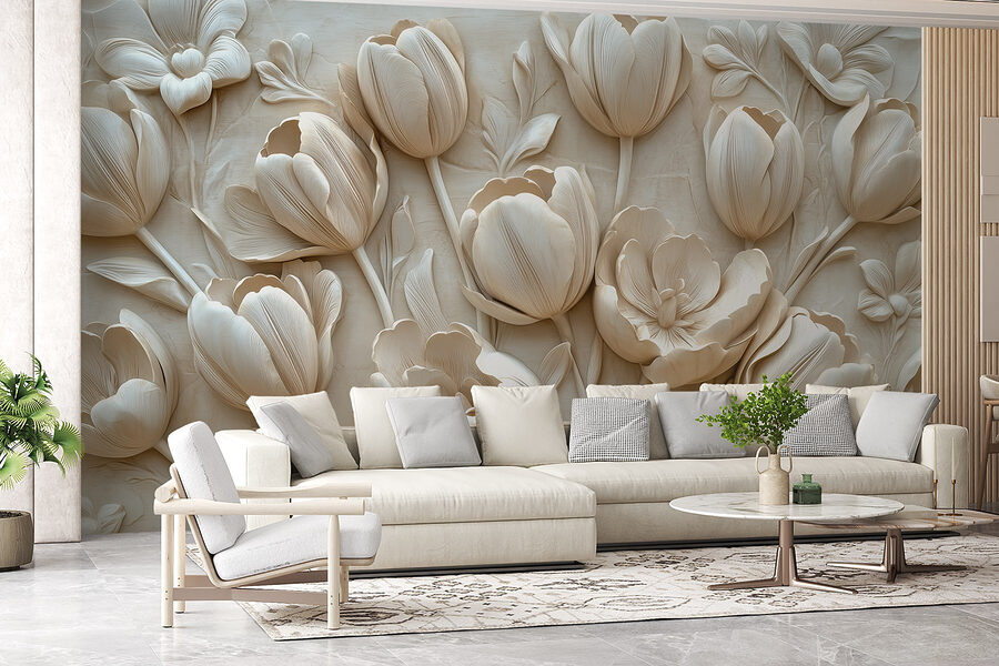 Grupo de flores blancas