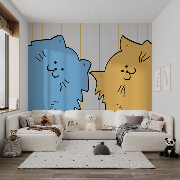 Gato azul y amarillo Gato azul y amarillo