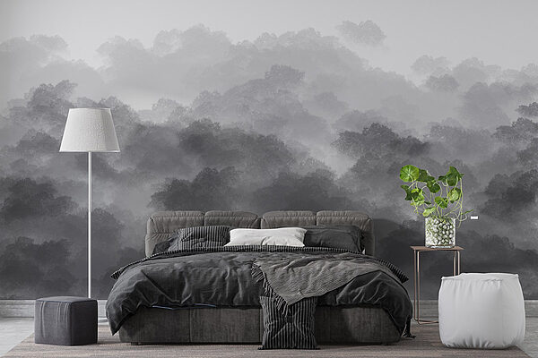 Imagen de nubes en blanco y negro Imagen de nubes en blanco y negro