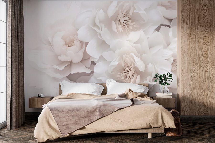 Grupo de flores blancas