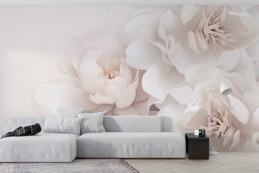 Grupo de flores blancas