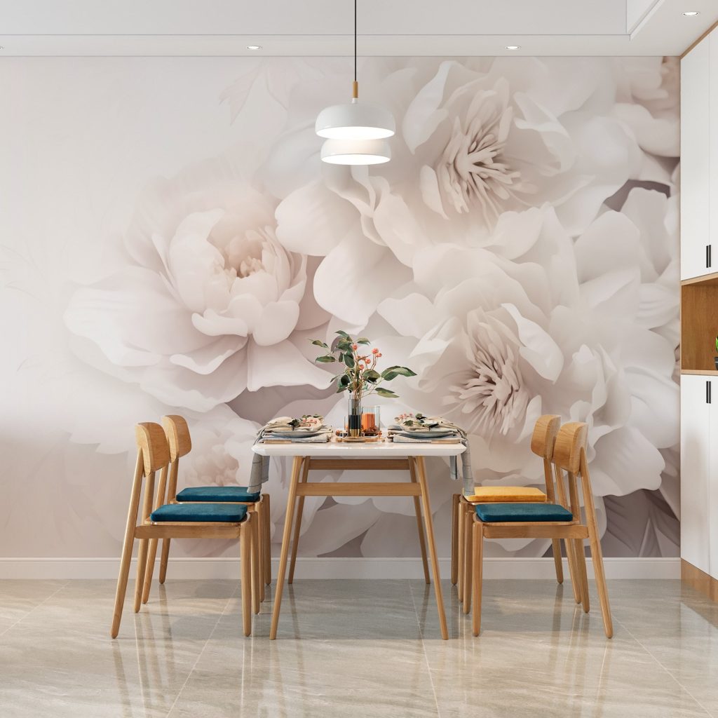 Group of white flowers Group of white flowers