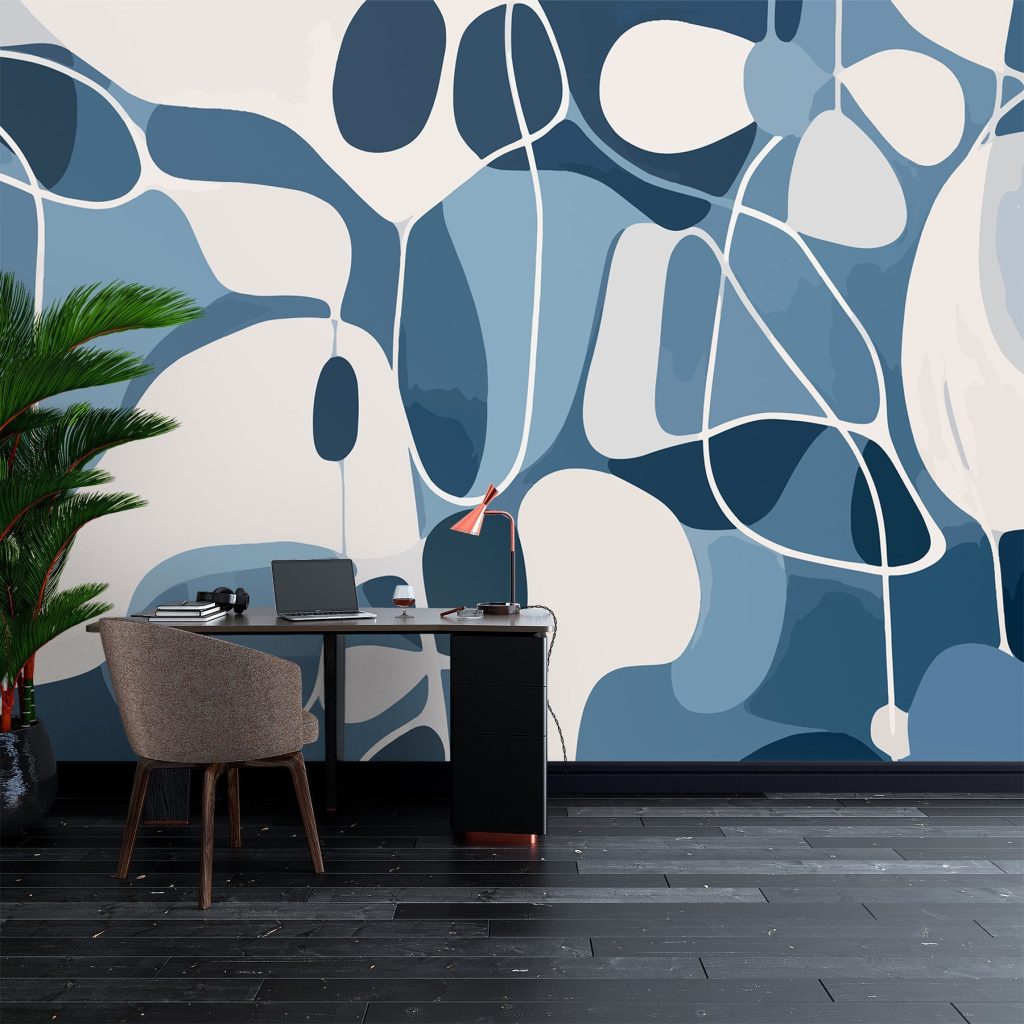 Blue and white pattern Blue and white pattern