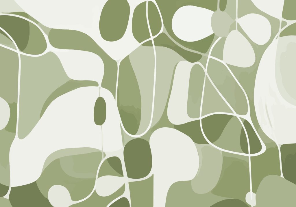 Green and white pattern