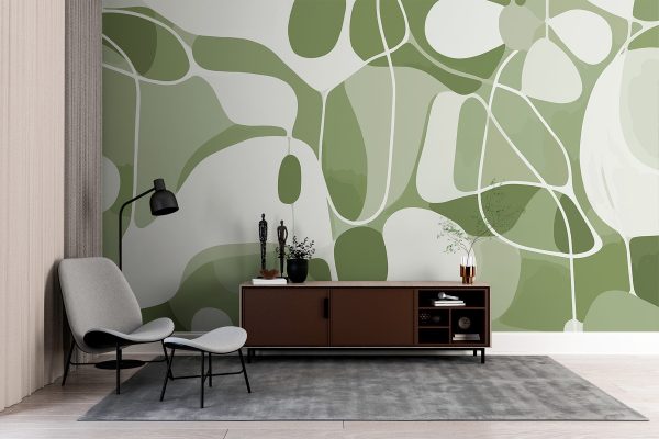 Green and white pattern