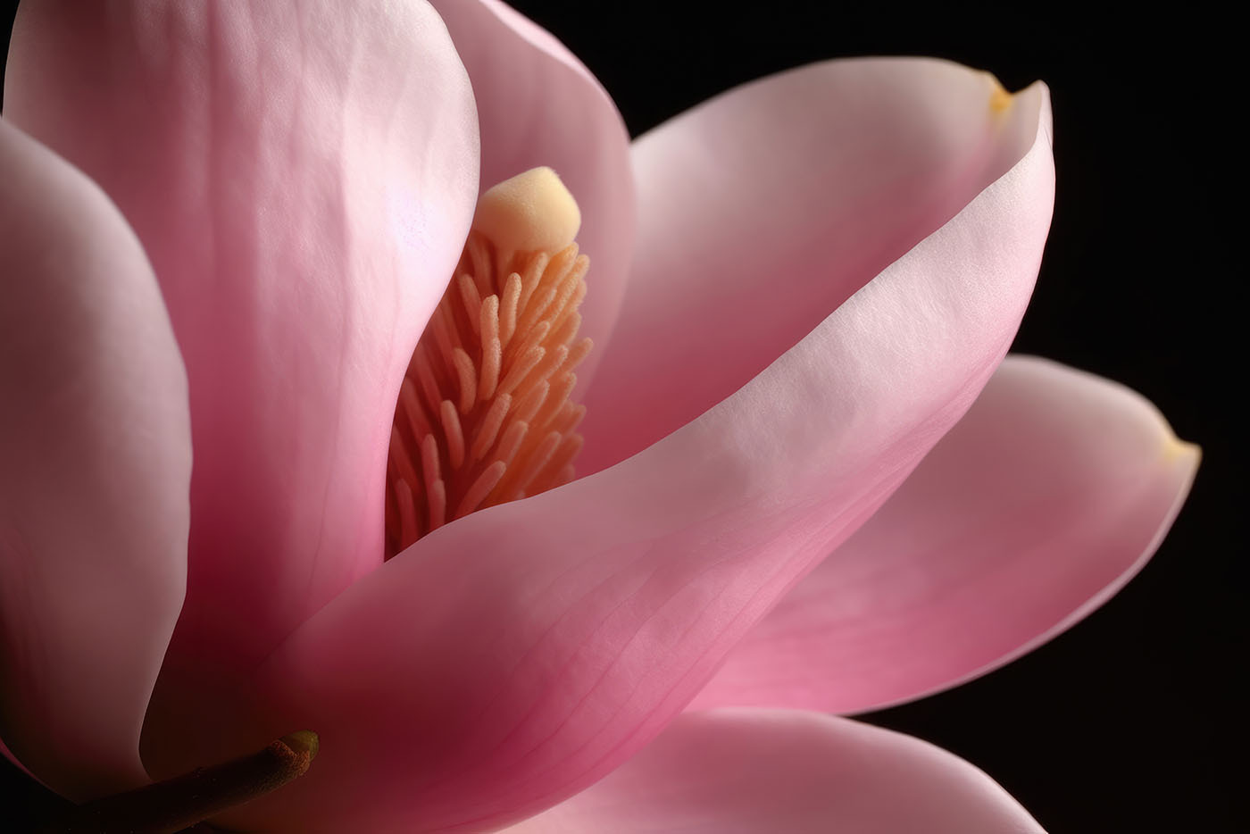 Pink petals embrace delicate core