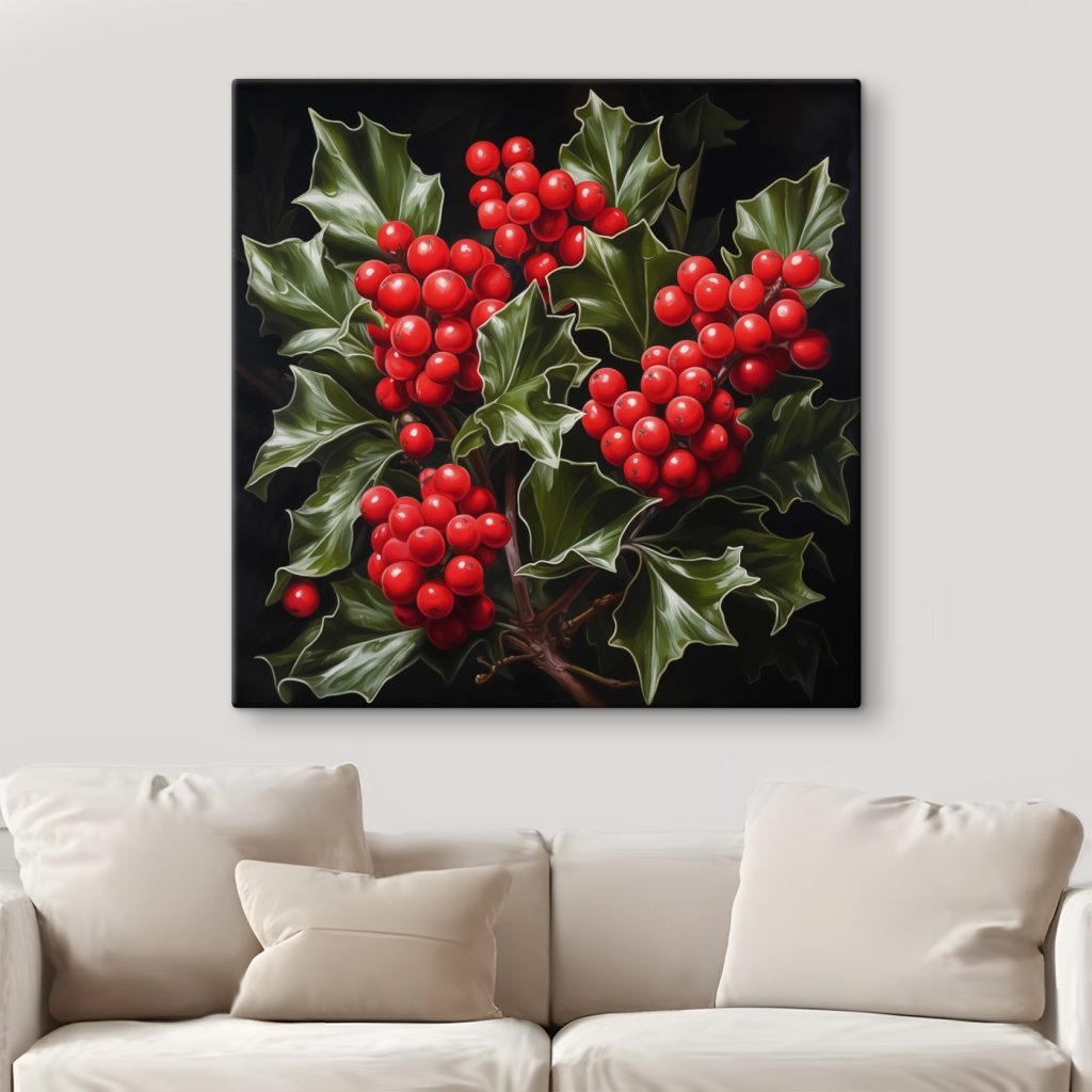Vibrant berries nestled among leaves Vibrant berries nestled among leaves