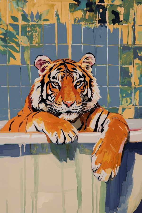 Tiger in a bathtub Tiger in a bathtub