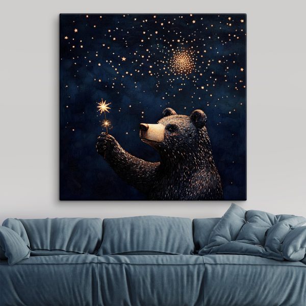 Bear holding a sparkler Bear holding a sparkler