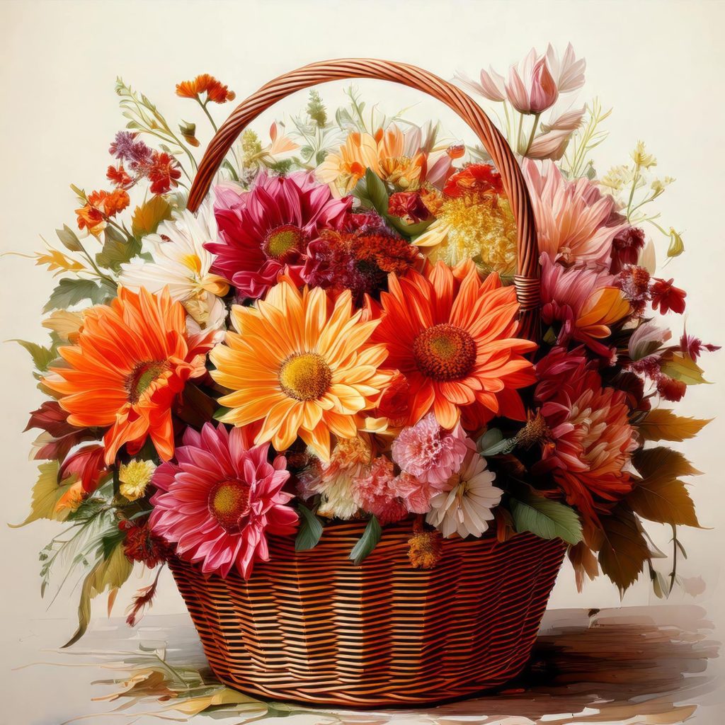 Basket of flowers