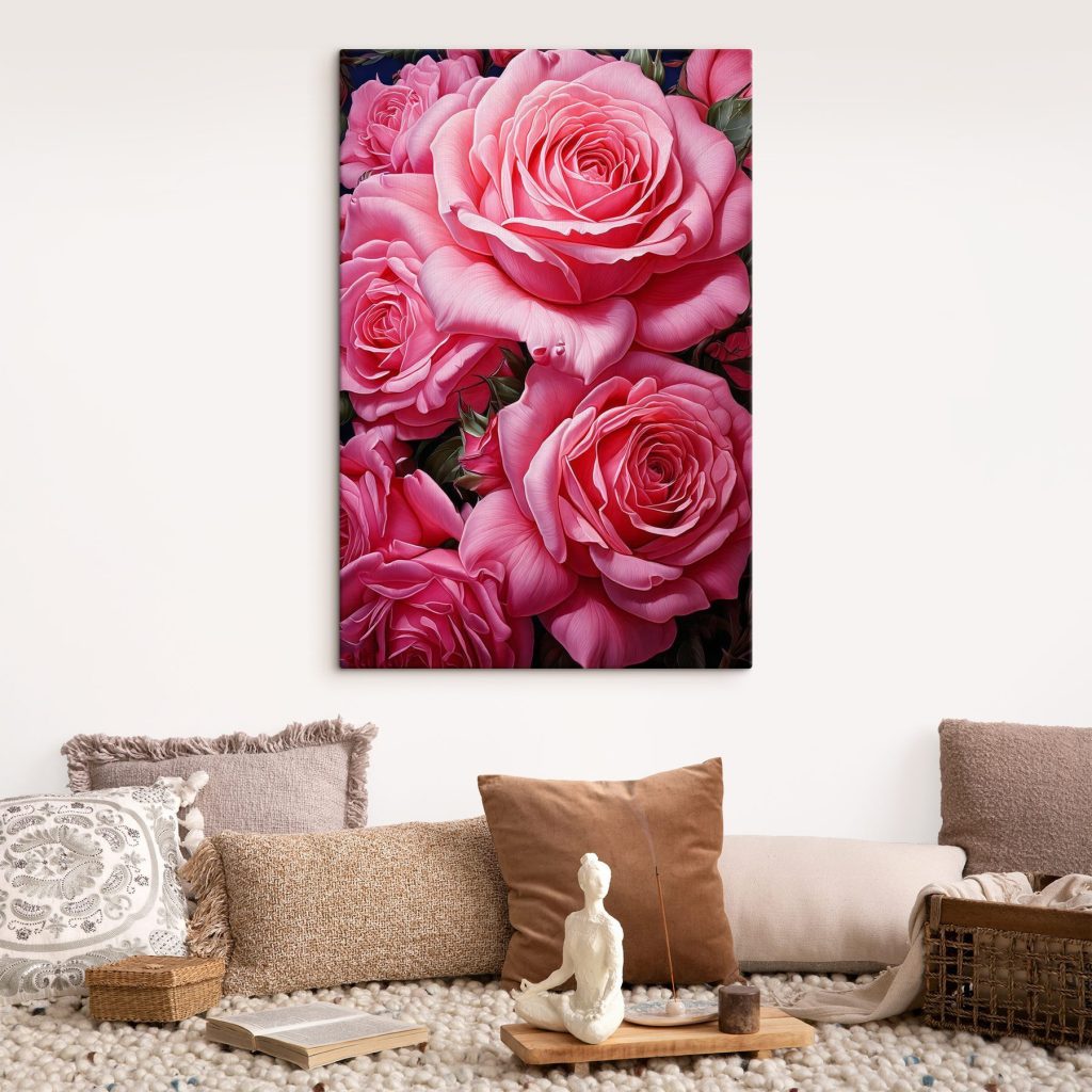 Group of pink roses Group of pink roses
