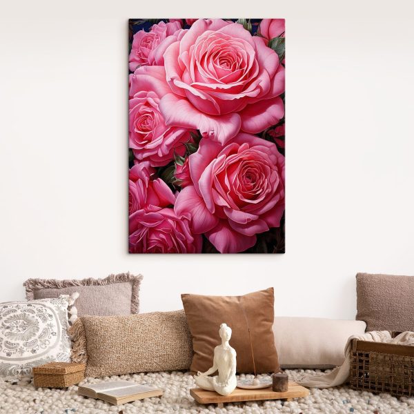 Group of pink roses Group of pink roses