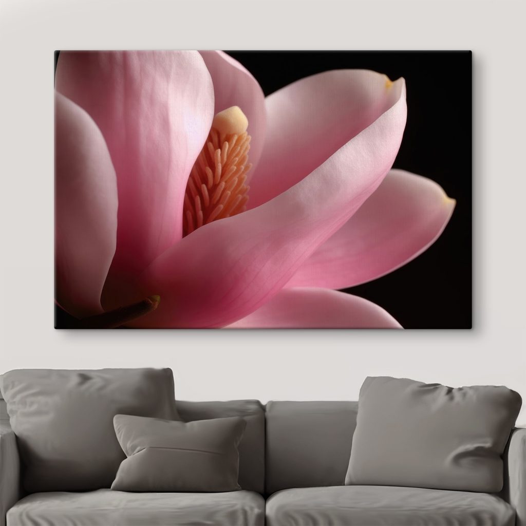 Pink petals embrace delicate core