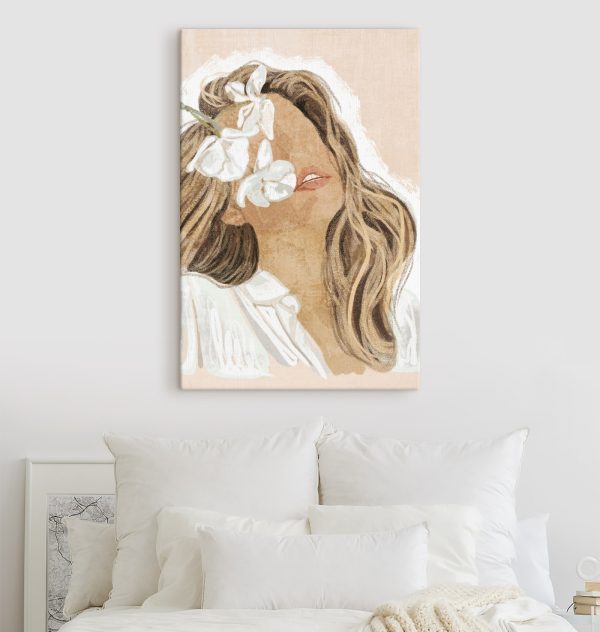 Woman with flowers in her hair