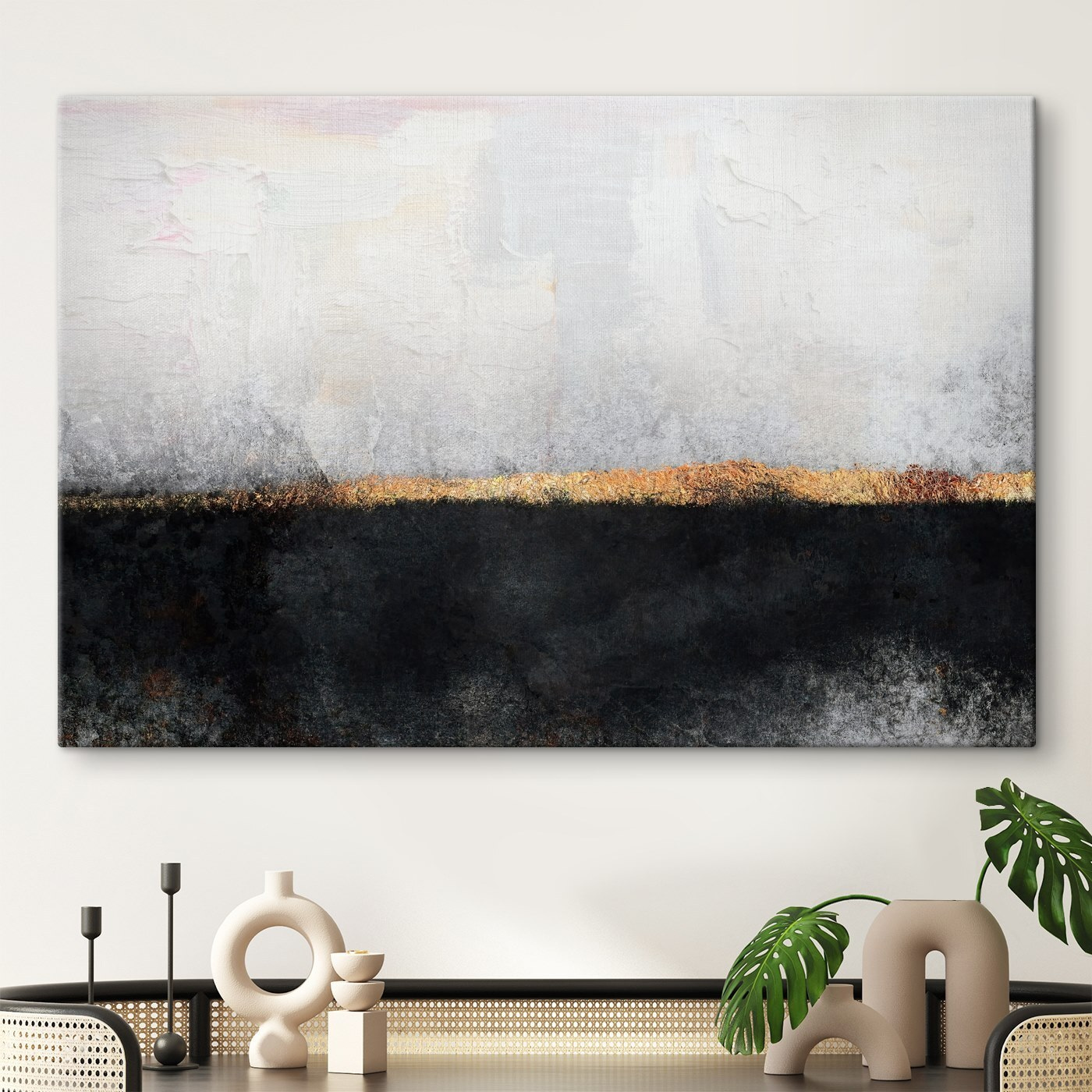 Black and white painting