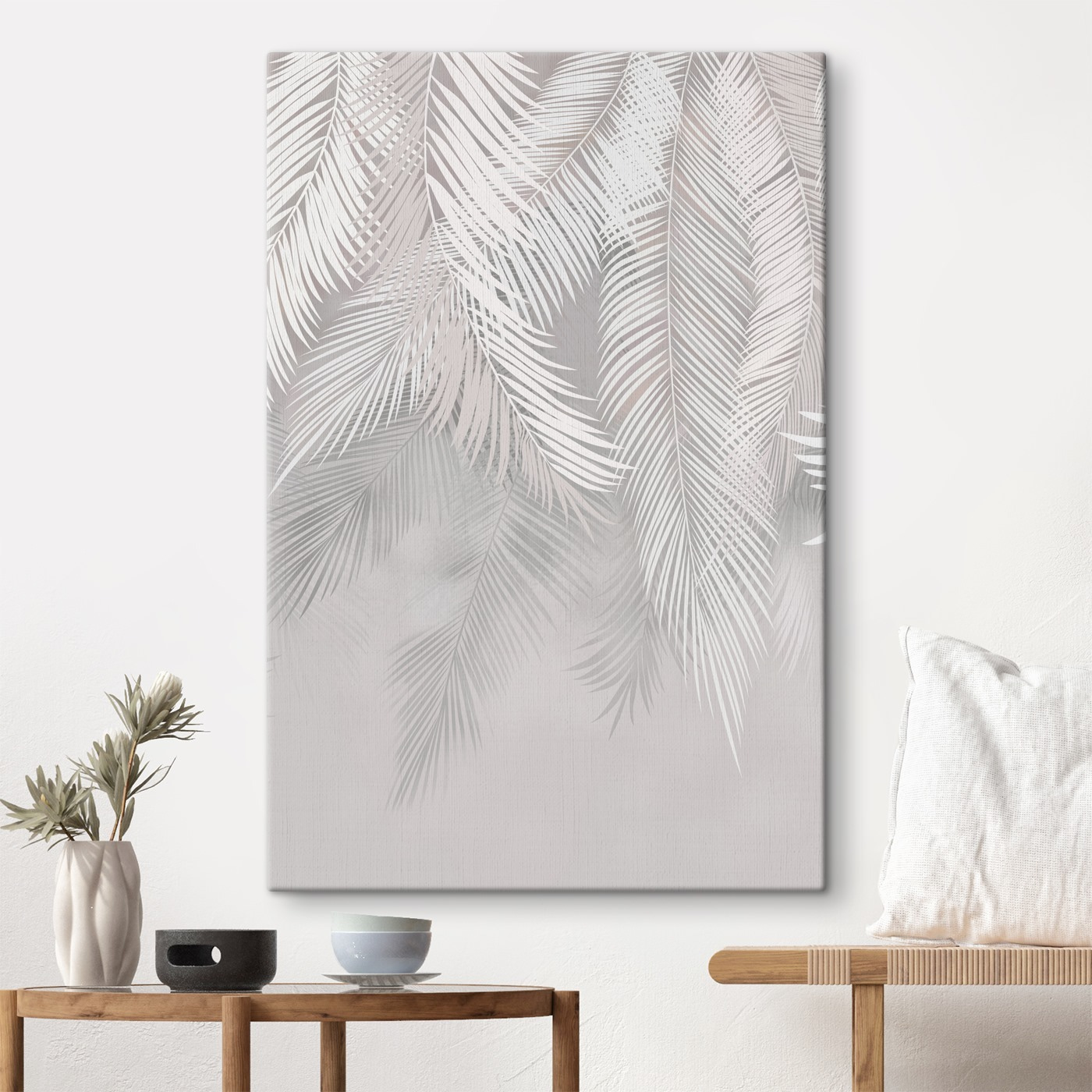 White and grey leaves