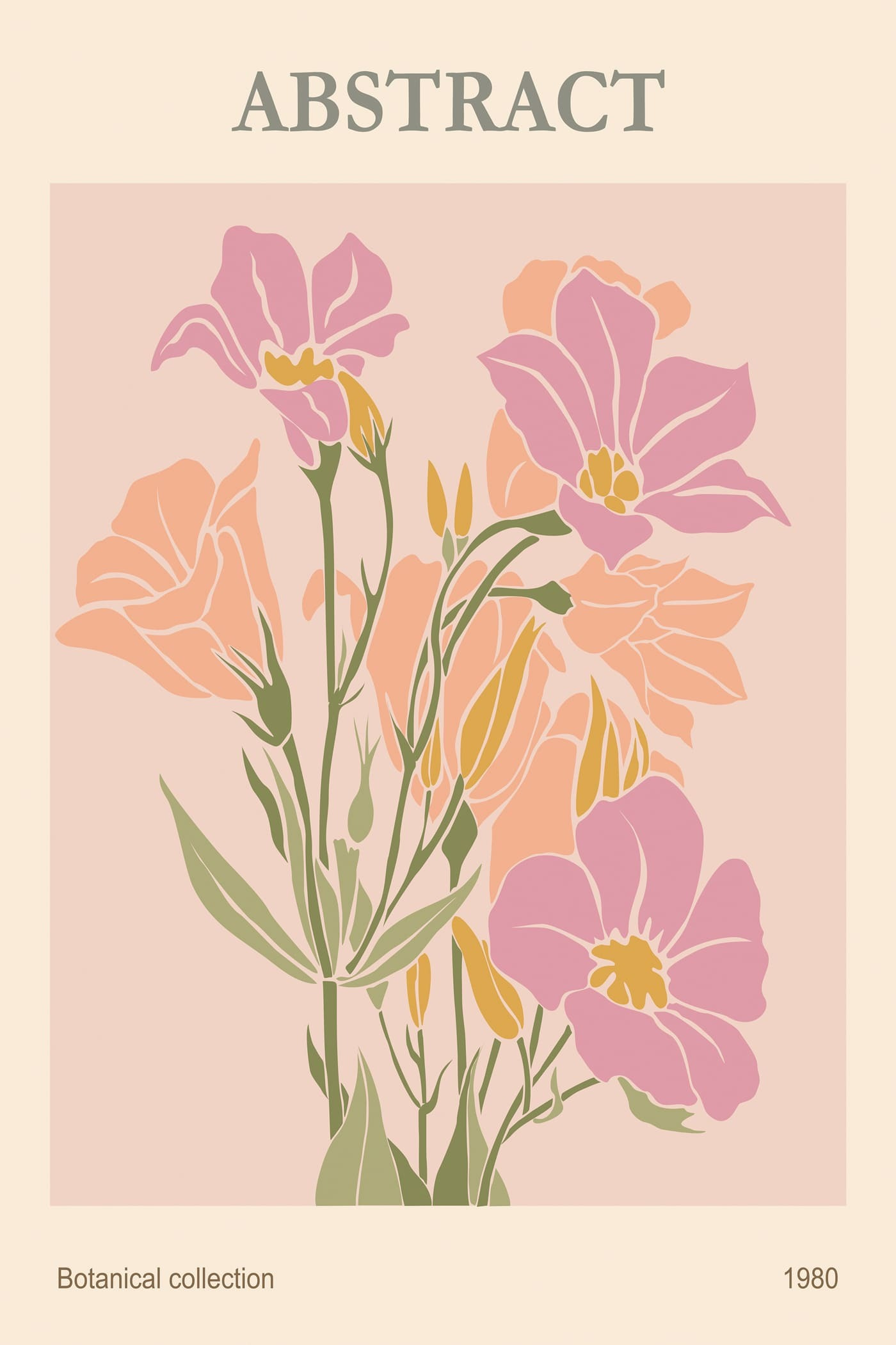 Vintage Botanical Elegance, 1980 Vintage Botanical Elegance, 1980