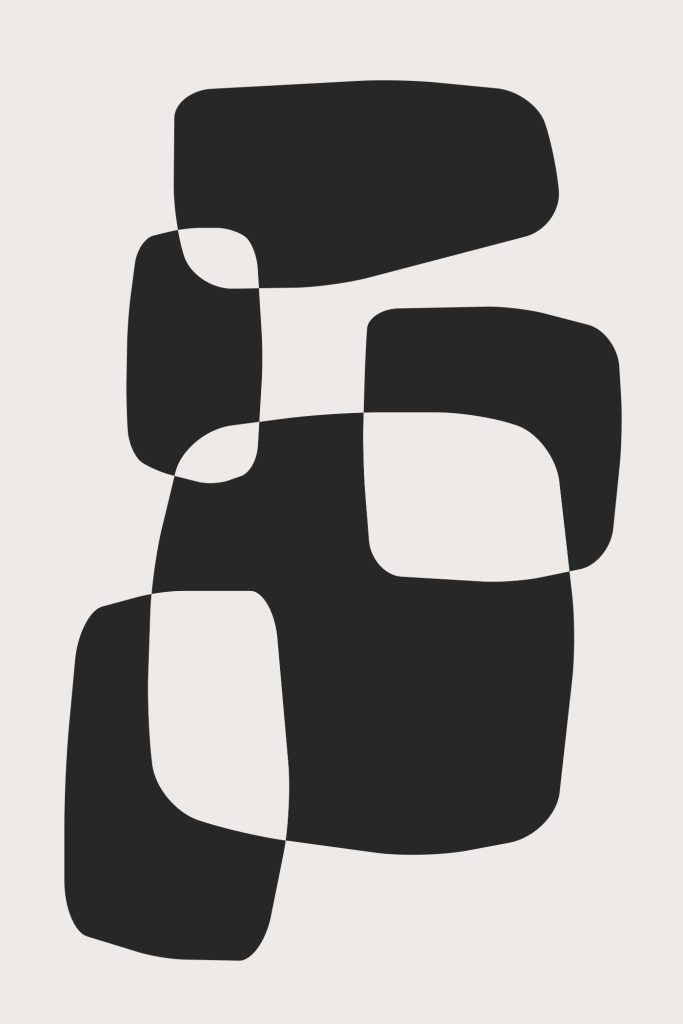 Black and white image of squares Black and white image of squares