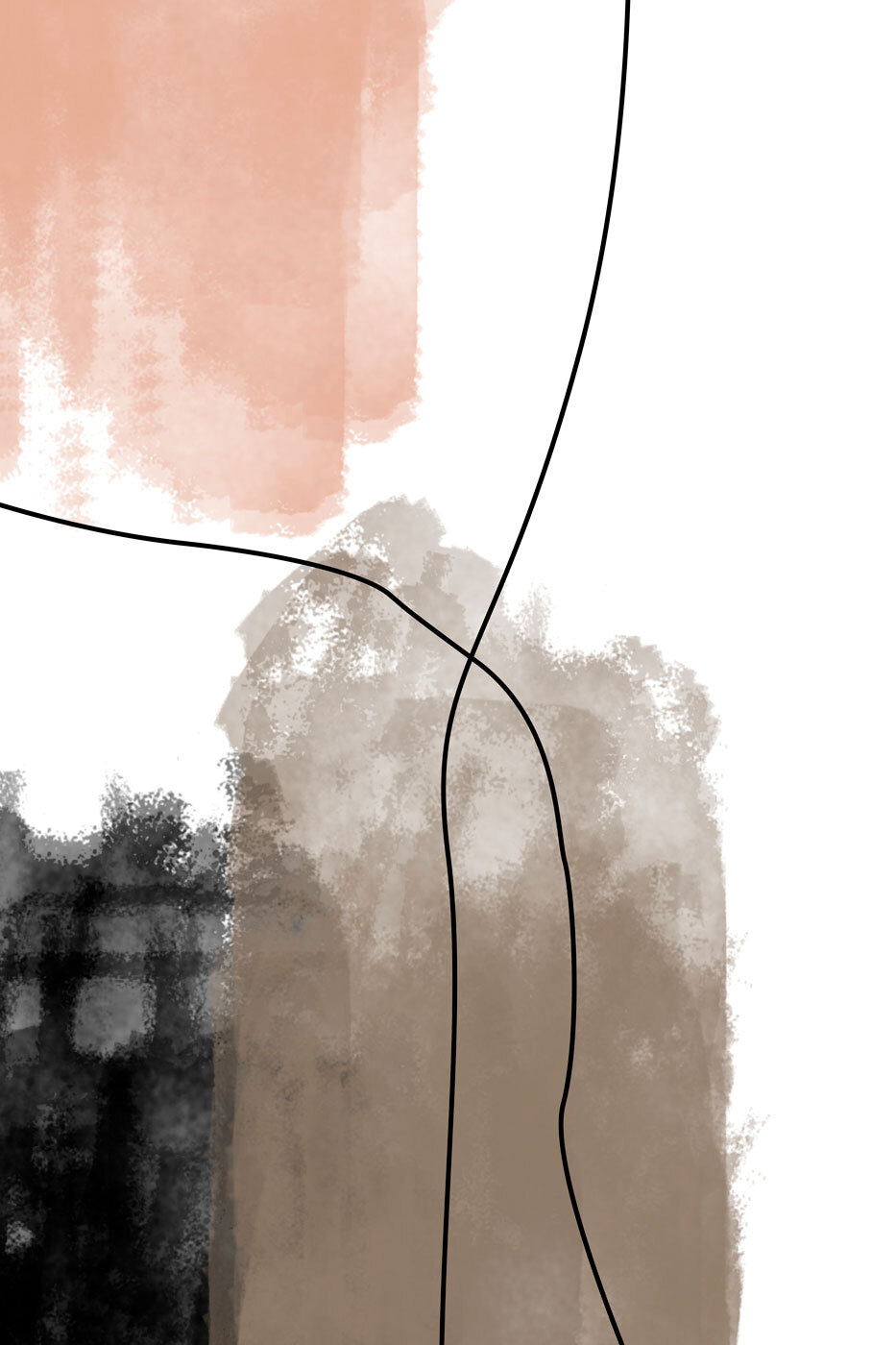 Black line on a white background Black line on a white background