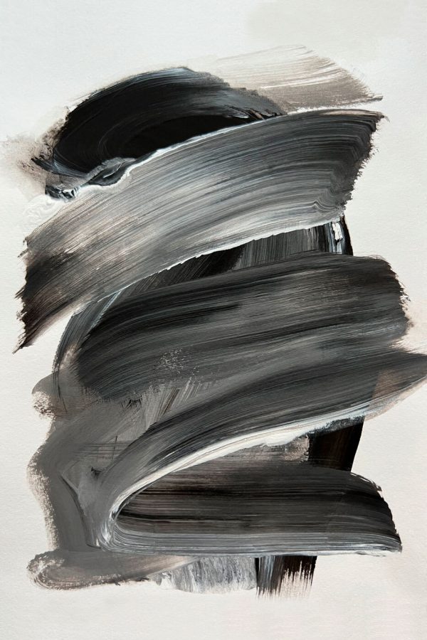 Black and white brushstroke Black and white brushstroke